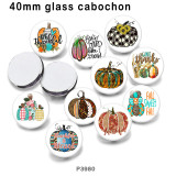 10pcs/lot  Christmas  glass picture printing products of various sizes  Fridge magnet cabochon