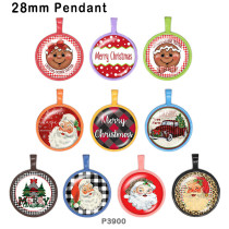 10pcs/lot  Christmas  glass picture printing products of various sizes  Fridge magnet cabochon