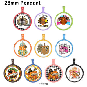 10pcs/lot  Thanksgiving  glass picture printing products of various sizes  Fridge magnet cabochon