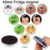 10pcs/lot  Christmas  glass picture printing products of various sizes  Fridge magnet cabochon