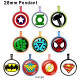 10pcs/lot  Marvel  glass picture printing products of various sizes  Fridge magnet cabochon