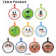 10pcs/lot  Christmas  glass picture printing products of various sizes  Fridge magnet cabochon