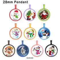 10pcs/lot  Christmas  glass picture printing products of various sizes  Fridge magnet cabochon