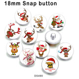 10pcs/lot  Christmas   Deer  glass picture printing products of various sizes  Fridge magnet cabochon