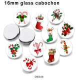 10pcs/lot  Christmas  glass picture printing products of various sizes  Fridge magnet cabochon