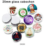 10pcs/lot  Christmas  Deer  glass picture printing products of various sizes  Fridge magnet cabochon