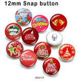 10pcs/lot  Christmas  glass picture printing products of various sizes  Fridge magnet cabochon