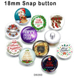 10pcs/lot  Christmas  Deer  glass picture printing products of various sizes  Fridge magnet cabochon