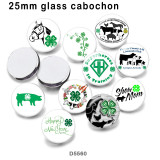 10pcs/lot  happy easter  glass picture printing products of various sizes  Fridge magnet cabochon