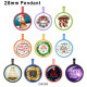 10pcs/lot  Christmas  Deer  glass picture printing products of various sizes  Fridge magnet cabochon