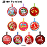 10pcs/lot  Christmas  glass picture printing products of various sizes  Fridge magnet cabochon