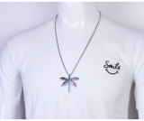 Hip Hop Letter 2.5mmx70cm Necklace Color Mermaid Spiral Spaceman Dragonfly Fashion Metal Couple Pendant