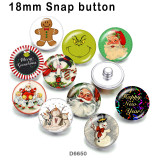 10pcs/lot  Santa Claus  glass picture printing products of various sizes  Fridge magnet cabochon