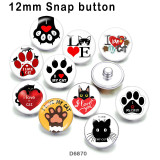 10pcs/lot  love  Cat  glass picture printing products of various sizes  Fridge magnet cabochon