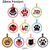 10pcs/lot  love  Cat  glass picture printing products of various sizes  Fridge magnet cabochon
