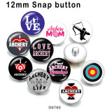10pcs/lot  I love archery  glass picture printing products of various sizes  Fridge magnet cabochon