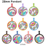 10pcs/lot  pattern color  glass picture printing products of various sizes  Fridge magnet cabochon