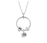 New stainless steel circle necklace set chain 45CM