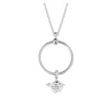 New stainless steel circle necklace set chain 45CM