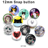 10pcs/lot Cat Flower princess  glass picture printing products of various sizes  Fridge magnet cabochon