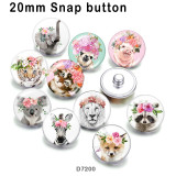 10pcs/lot Cat  Elephant  Flower  glass picture printing products of various sizes  Fridge magnet cabochon
