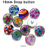 10pcs/lot  color  Pattern glass picture printing products of various sizes  Fridge magnet cabochon