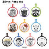 10pcs/lot  Lion  bear glass picture printing products of various sizes  Fridge magnet cabochon