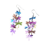 Personalized dragonfly earrings colorful nine-piece earrings jewelry