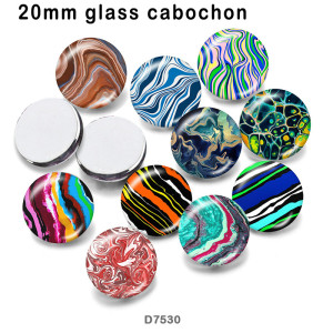 10pcs/lot  color  pattern  glass picture printing products of various sizes  Fridge magnet cabochon