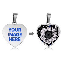 Custom designed Stainless steel painted  Love pendant