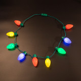 Christmas Halloween LED Light Necklace Color Big Bulb Christmas Blub Necklace Light Party Supplies