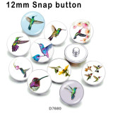 10pcs/lot  Hummingbird  glass picture printing products of various sizes  Fridge magnet cabochon