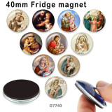 10pcs/lot  Faith  Family  glass picture printing products of various sizes  Fridge magnet cabochon