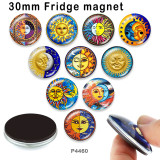 10pcs/lot  SUN  glass picture printing products of various sizes  Fridge magnet cabochon
