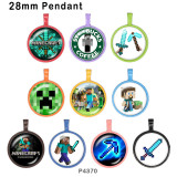 10pcs/lot  Game  glass picture printing products of various sizes  Fridge magnet cabochon