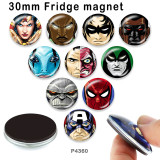 10pcs/lot  Marvel Anime Heroes  glass picture printing products of various sizes  Fridge magnet cabochon