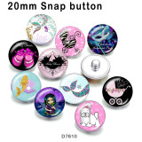 10pcs/lot mermaid  Love  glass picture printing products of various sizes  Fridge magnet cabochon