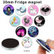 10pcs/lot mermaid  Love  glass picture printing products of various sizes  Fridge magnet cabochon