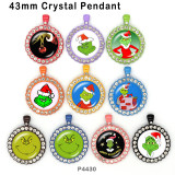 10pcs/lot  Christmas  glass picture printing products of various sizes  Fridge magnet cabochon