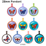 10pcs/lot Flag  Butterfly  USA  glass picture printing products of various sizes  Fridge magnet cabochon