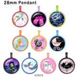 10pcs/lot mermaid  Love  glass picture printing products of various sizes  Fridge magnet cabochon