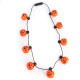 led glowing pumpkin lantern necklace halloween decoration cheering props holiday supplies