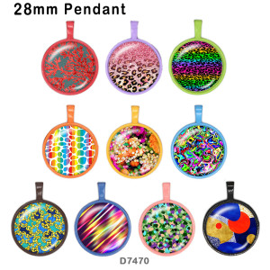 10pcs/lot  color  pattern  glass picture printing products of various sizes  Fridge magnet cabochon