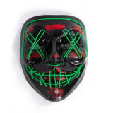 Halloween led glowing mask party dance led mask horror mask