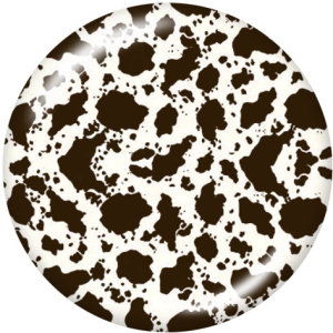 20MM  Leopard  pattern  Print   glass  snaps buttons