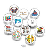 20MM words  camp more  Mama  Print  glass  snaps buttons