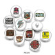 20MM Beach Mode Car Print  glass  snaps buttons