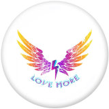 20MM  Daddy  love  words  Print   glass  snaps buttons
