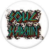 20MM  Peaches  Boy Mama  Print   glass  snaps buttons