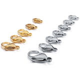 25pcs/pack of stainless steel gold lobster clasp accessories, bracelet clasp, necklace clasp, shrimp male clasp, DIY jewelry accessories connection clasp